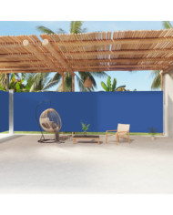 Auvent latéral rétractable Bleu 220x1200 cm | Mobilier & Déco