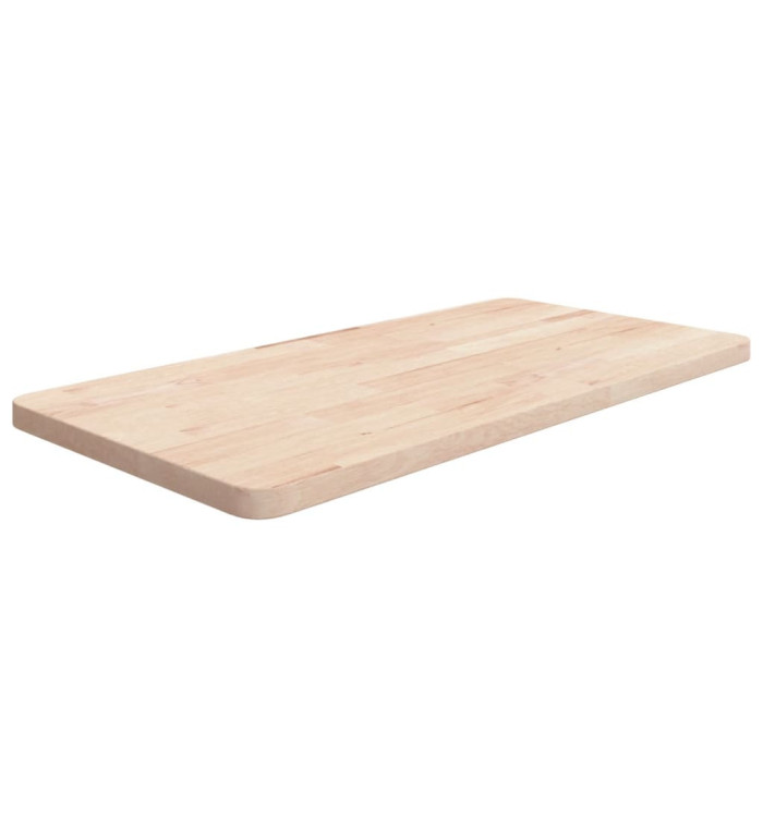 Comptoir de salle de bain 80x40x2,5 cm Bois massif non traité | Mobilier & Déco