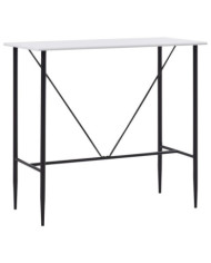 Table de bar Blanc 120x60x110 cm MDF | Mobilier & Déco