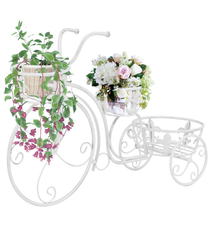 Support de plantes sous forme de vélo Style vintage Métal | Mobilier & Déco