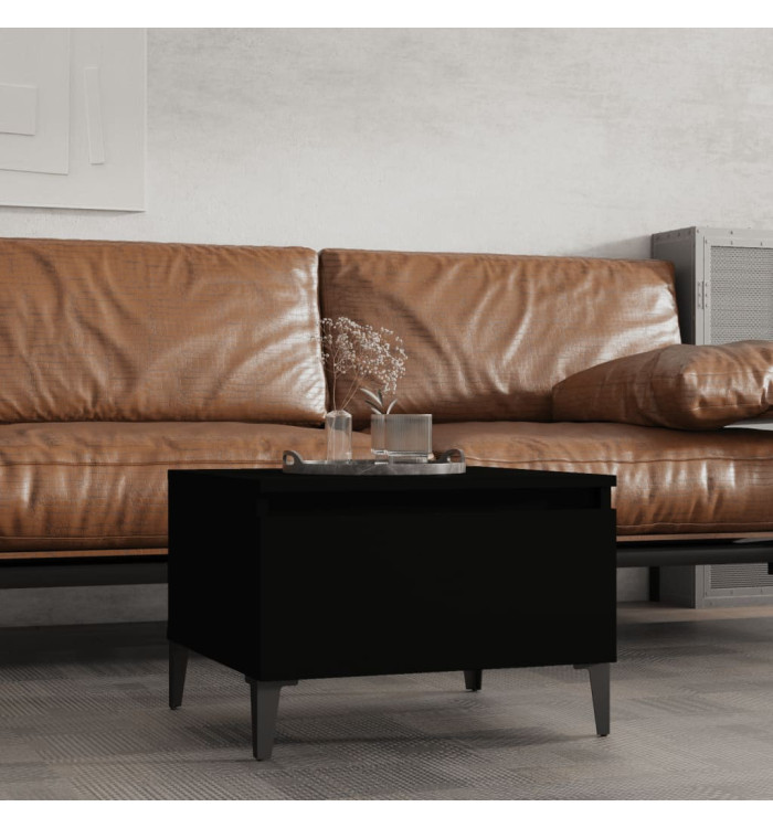 Table d'appoint Noir 50x46x35 cm Bois d'ingénierie | Mobilier & Déco