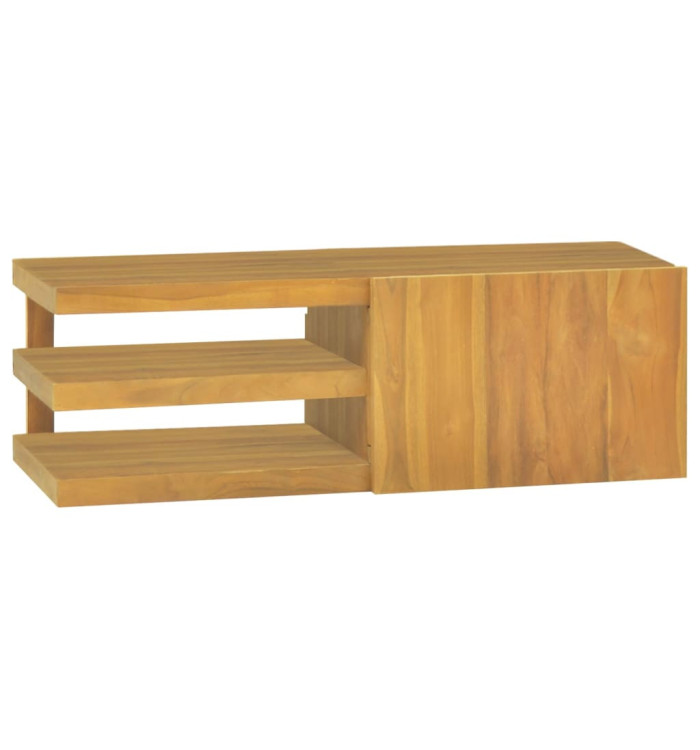 Armoire murale de salle de bain 90x40x30 cm Bois de teck solide | Mobilier & Déco