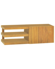 Armoire murale de salle de bain 90x40x30 cm Bois de teck solide | Mobilier & Déco