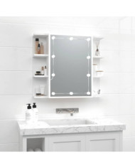 Armoire à miroir avec LED Blanc 70x16,5x60 cm | Mobilier & Déco