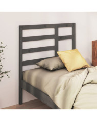 Tête de lit Gris 96x4x104 cm Bois massif de pin | Mobilier & Déco