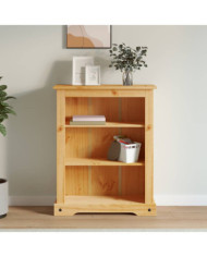 Bibliothèque 3 niveaux Gamme Corona Pin mexicain 80x29x100 cm | Mobilier & Déco