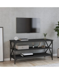 Meuble TV Noir 100x40x50 cm Bois d'ingénierie | Mobilier & Déco