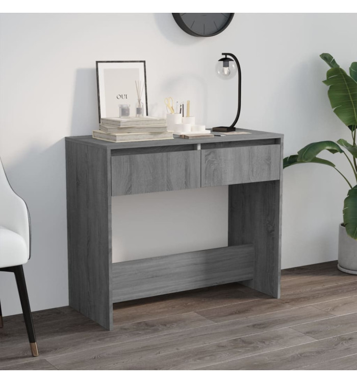 Table console sonoma gris 89x41x76,5 cm bois d'ingénierie | Mobilier & Déco