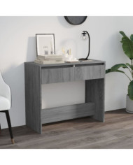 Table console sonoma gris 89x41x76,5 cm bois d'ingénierie | Mobilier & Déco