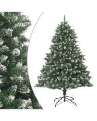 Sapin de Noël artificiel avec support 240 cm PVC | Mobilier & Déco