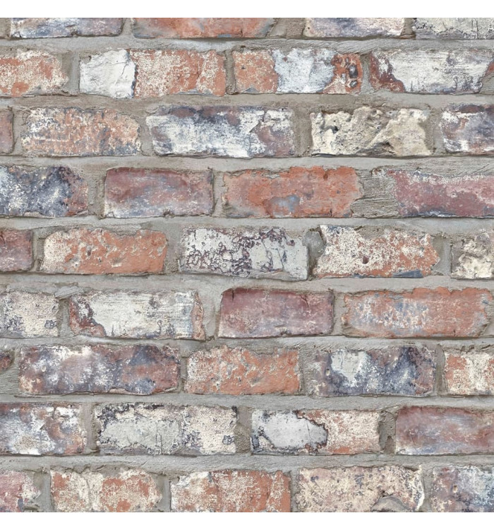 DUTCH WALLCOVERINGS Papier peint Briques Multicolore EW3103 | Mobilier & Déco
