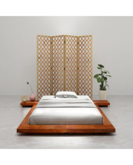 Cadre de lit Futon japonais Bois d'acacia massif 90x200 cm | Mobilier & Déco
