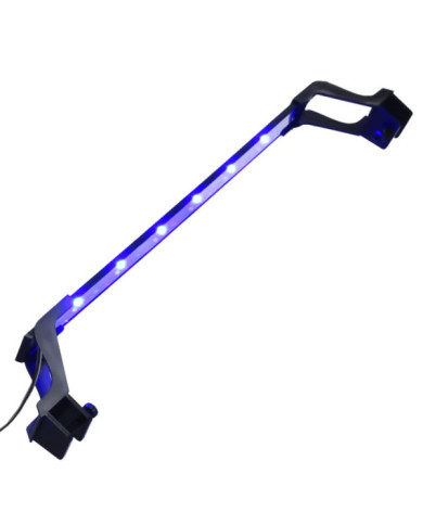 Lampe à LED d'aquarium avec pinces 55-70 cm Bleu et blanc | Mobilier & Déco