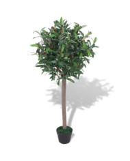 Laurier artificiel avec pot 120 cm Vert | Mobilier & Déco