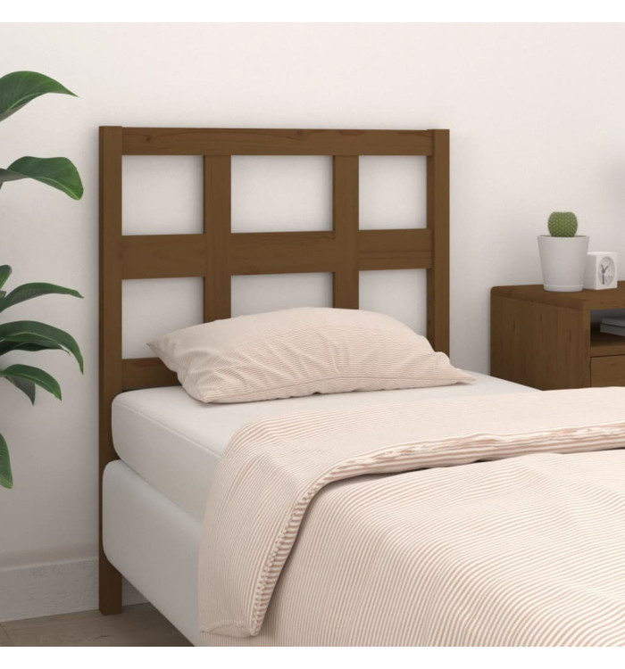 Tête de lit Marron miel 95,5x4x100 cm Bois massif de pin | Mobilier & Déco