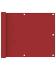 Écran de balcon Rouge 75x600 cm Tissu Oxford | Mobilier & Déco