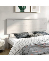 Tête de lit Blanc 204x6x82,5 cm Bois massif de pin | Mobilier & Déco