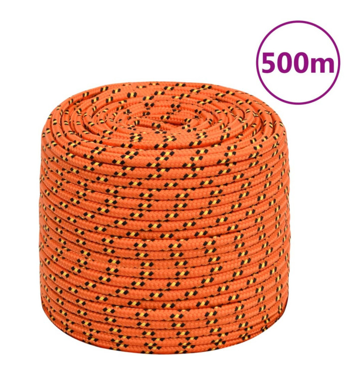 Corde de bateau Orange 8 mm 500 m Polypropylène | Mobilier & Déco