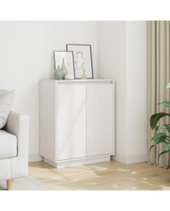 Buffet Blanc 60x34x75 cm Bois massif de pin | Mobilier & Déco