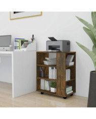 Armoire roulante Chêne fumé 60x35x75 cm Bois d'ingénierie | Mobilier & Déco