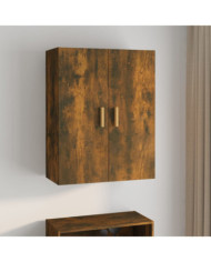 Armoire murale suspendue Chêne fumé 69,5x34x90 cm | Mobilier & Déco