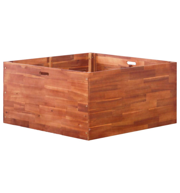 Lit surélevé de jardin Bois d'acacia 100x100x50 cm | Mobilier & Déco