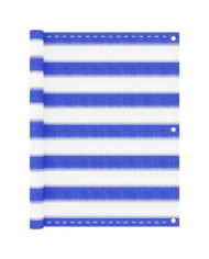 Écran de balcon Bleu et blanc 75x500 cm PEHD | Mobilier & Déco