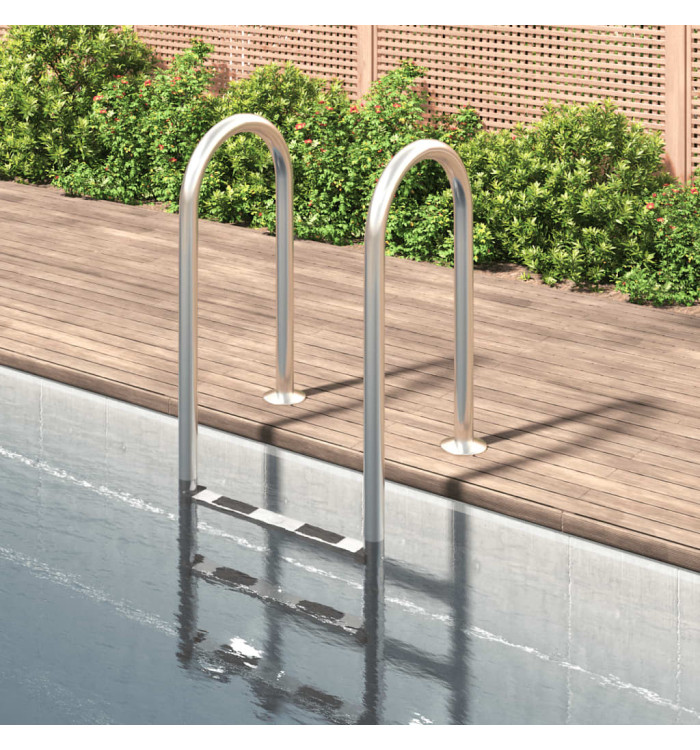Échelle de piscine 54x38x158 cm acier inoxydable 304 | Mobilier & Déco