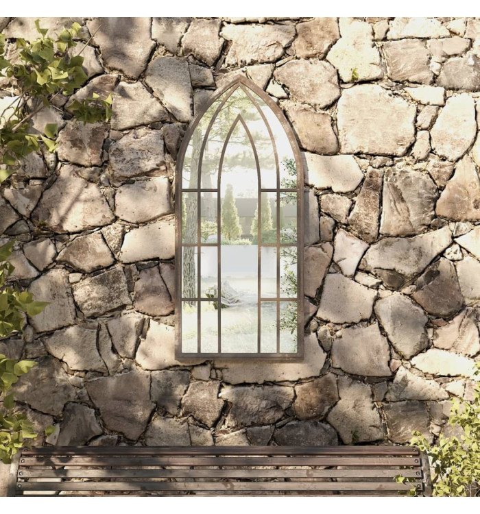 Miroir de jardin Sable 100x45cm Fer pour utilisation extérieure | Mobilier & Déco