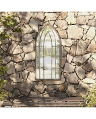 Miroir de jardin Sable 100x45cm Fer pour utilisation extérieure | Mobilier & Déco