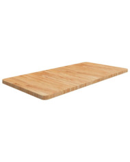 Comptoir de salle de bain Marron clair 100x50x2,5cm Bois traité | Mobilier & Déco