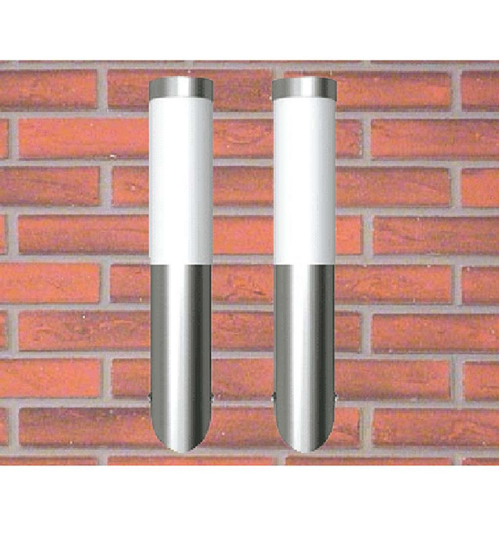 Applique murale d'extérieur 2 pcs Acier inoxydable | Mobilier & Déco