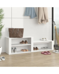 Armoire à chaussures Blanc 150x35x45 cm Bois d'ingénierie | Mobilier & Déco