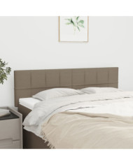 Têtes de lit 2 pcs Taupe 72x5x78/88 cm Tissu | Mobilier & Déco