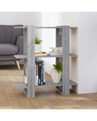 Bibliothèque/Séparateur de pièce sonoma gris 80x30x87 cm | Mobilier & Déco