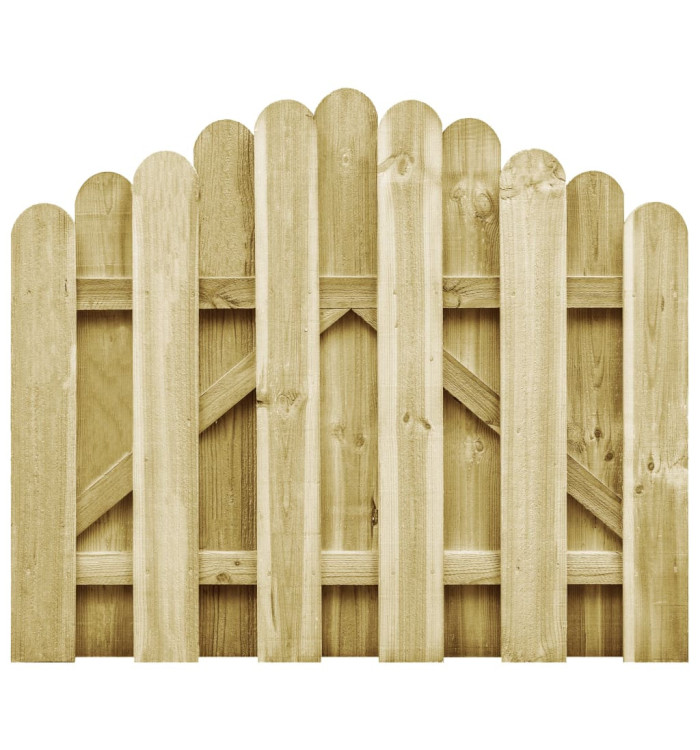 Portail de jardin bois de pin imprégné 100x75 cm | Mobilier & Déco