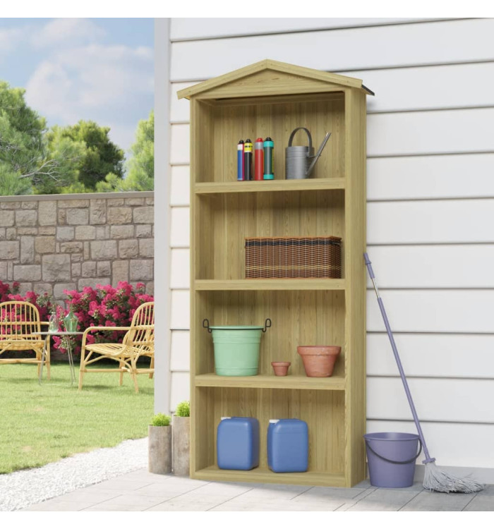Abri à outils de jardin 87x33x222 cm Bois de pin imprégné | Mobilier & Déco