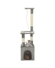 Arbre à chat avec griffoirs en sisal 109 cm Gris | Mobilier & Déco