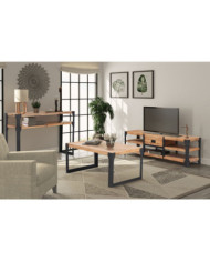 Mobilier de salon 3 pièces Bois d'acacia massif | Mobilier & Déco