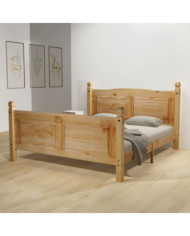 Cadre de lit sans matelas Pin mexicain Corona 160x200 cm | Mobilier & Déco