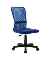 Chaise de bureau Bleu 44x52x100 cm Tissu en maille | Mobilier & Déco