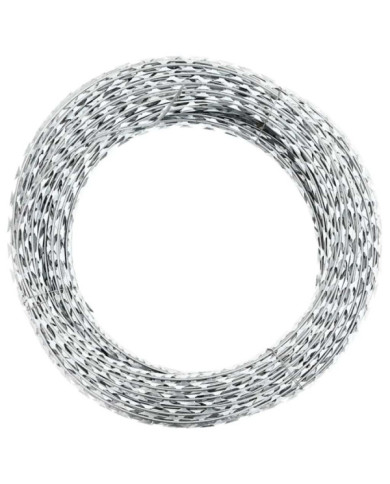 Fil barbelé concertina attaché Acier galvanisé 300 m | Mobilier & Déco