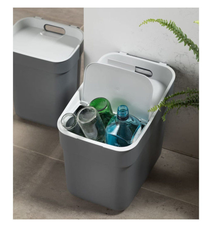 Curver Poubelle Ready to Collect 20 L Gris foncé | Mobilier & Déco