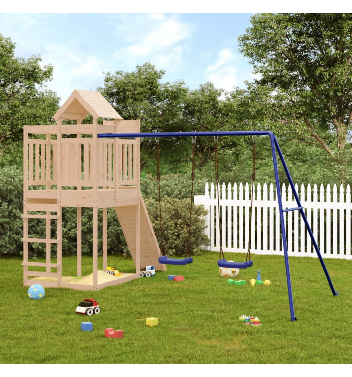 Aire de jeux d'extérieur bois de pin massif | Mobilier & Déco