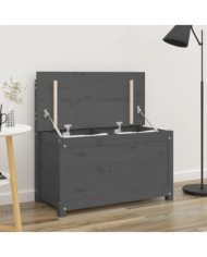 Banc Gris 80x41x77 cm Bois de pin massif | Mobilier & Déco