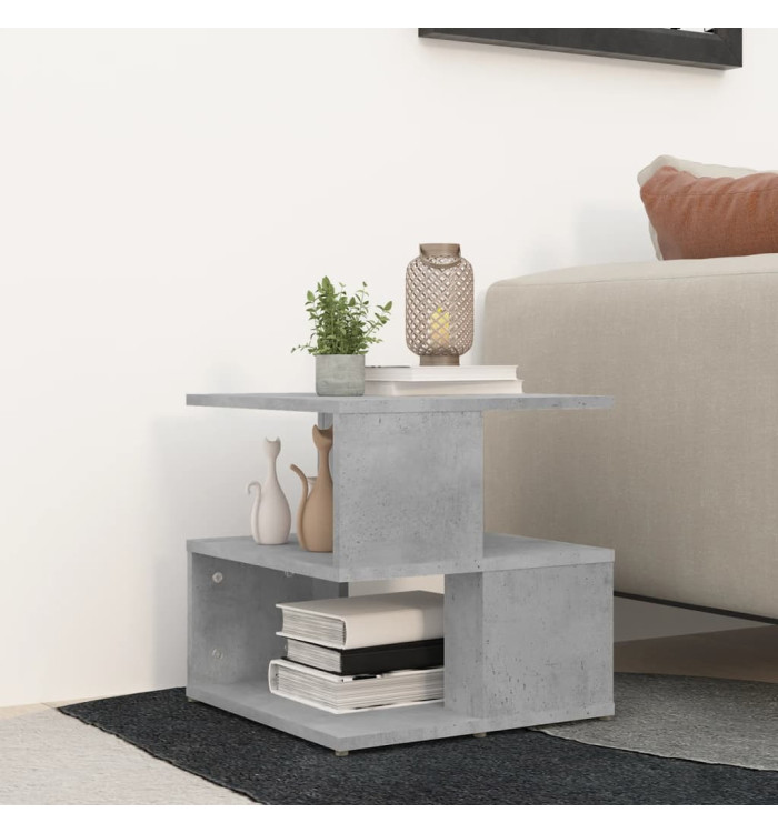 Table d'appoint Gris béton 40x40x40 cm Aggloméré | Mobilier & Déco