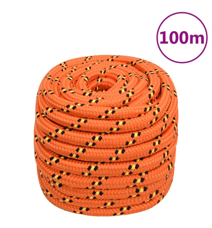 Corde de bateau Orange 20 mm 100 m Polypropylène | Mobilier & Déco