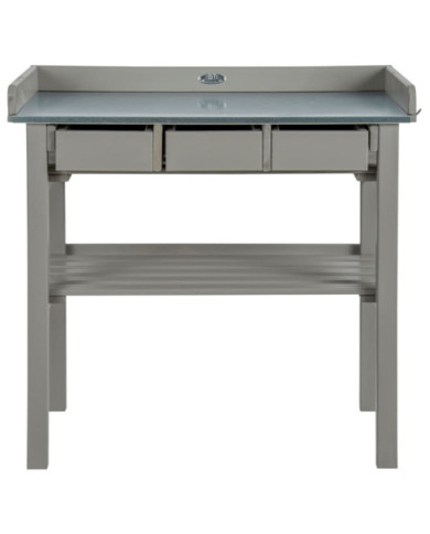 Esschert Design Table de rempotage grise CF29G | Mobilier & Déco