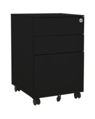 Classeur mobile Noir 39x45x60 cm Acier | Mobilier & Déco
