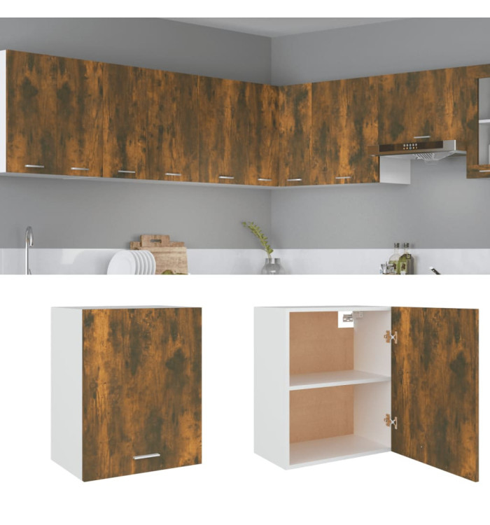 Armoire suspendue "Lyon" Chêne fumé 50x31x60 cm | Mobilier & Déco